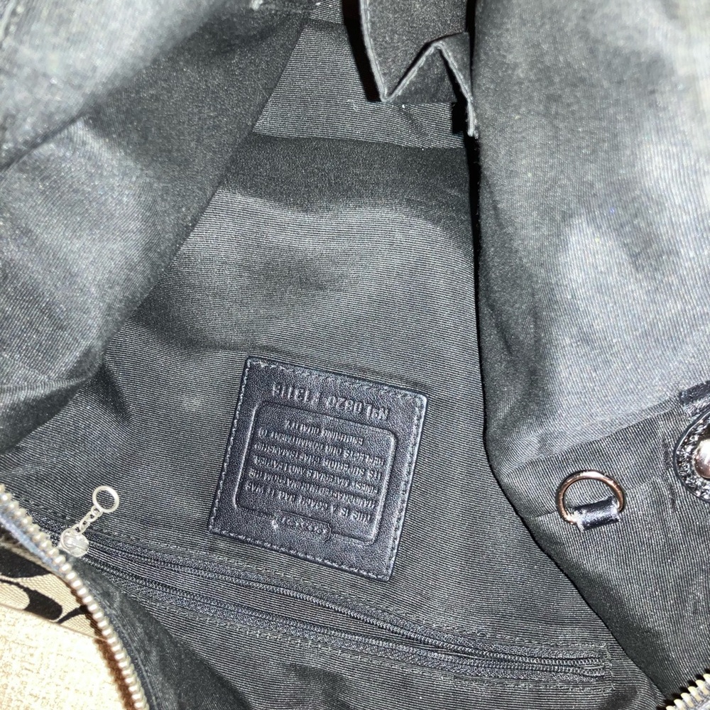 Coach Black and Grey signature Shoulder Bag - Picture 8 of 8